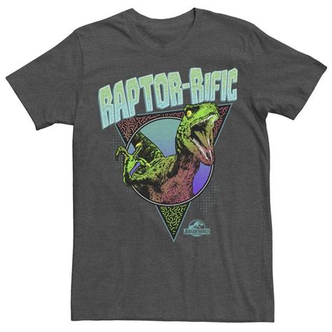 Men S Jurassic World 80 S Retro Raptor Rific Dino Graphic Tee 80s Retro Graphic Tees