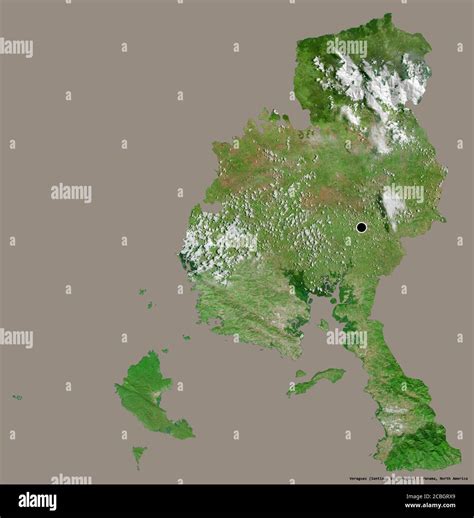 Forma de Veraguas provincia de Panamá con su capital aislada sobre un