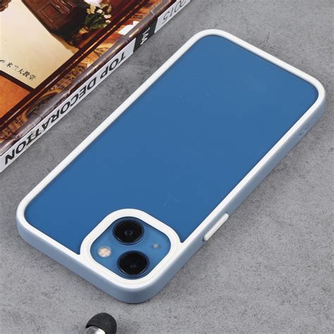 Two-color Shield TPU + PC Phone Case For iPhone 13 Pro Max (Light Blue ...