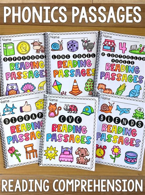 Phonics Reading Comprehension Passages Bundle Paper And Digital