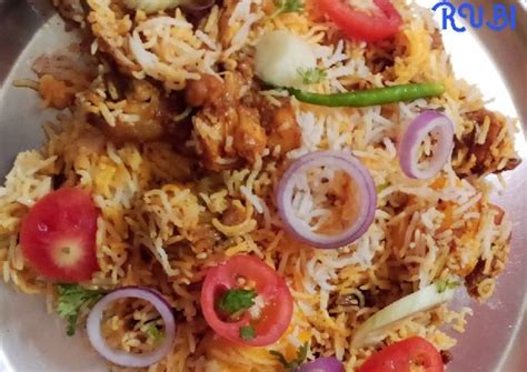 Rubi Paul দ্বারা ঝটপট চিকেন বিরিয়ানি Chicken Biryani Recipe In