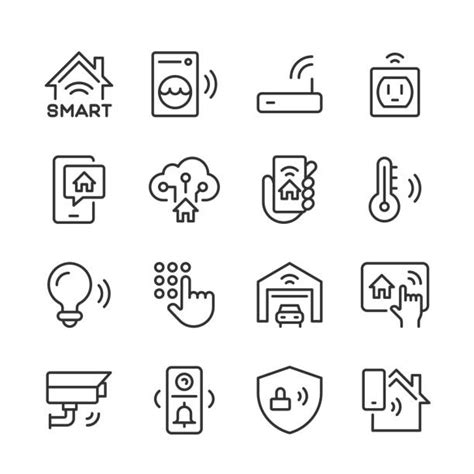 20800 Smart Home Icon Stock Illustrations Royalty Free Vector