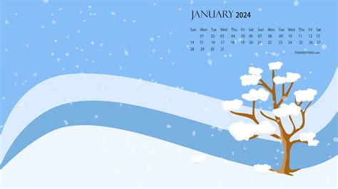 2024 January Calendar Wallpaper - Ree Lenora