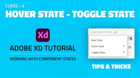 Hover State Toggle State In Adobe Xd Tips And Tricks Class Ui