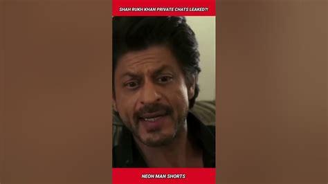 Shah Rukh Khan Private Chats Leaked Shahrukh Khan Sameer Wankhede