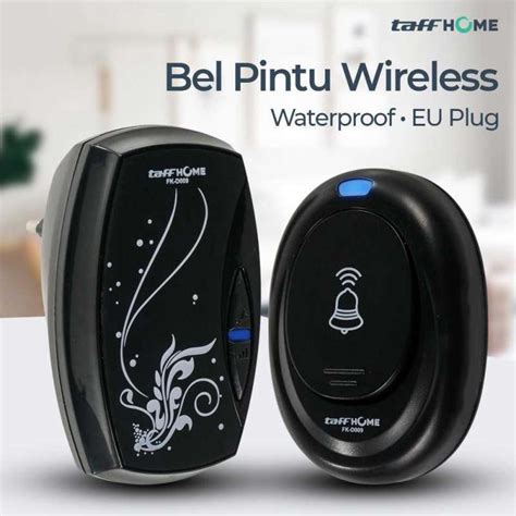 Jual Bel Pintu Wireless Door Bell Waterproof Eu Plug Fk D Alarm