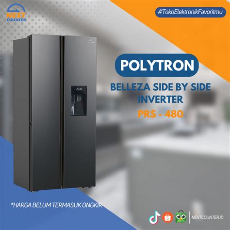 Jual Kulkas Inverter Polytron Belleza Side By Side Prs Shopee