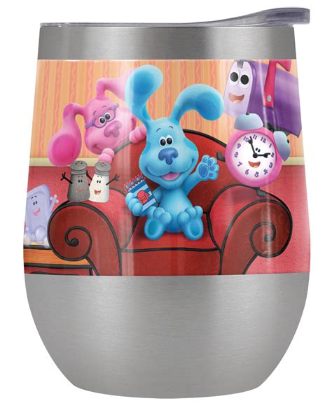 Blues Clues Official Blue S Clues Character Group 12 Oz Stemless