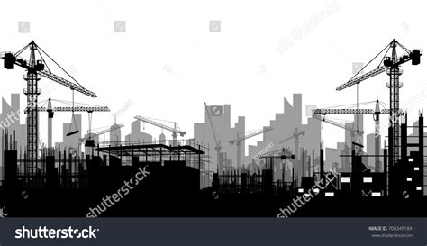 Construction Vector Background Stock Vector (Royalty Free) 708345184 ...