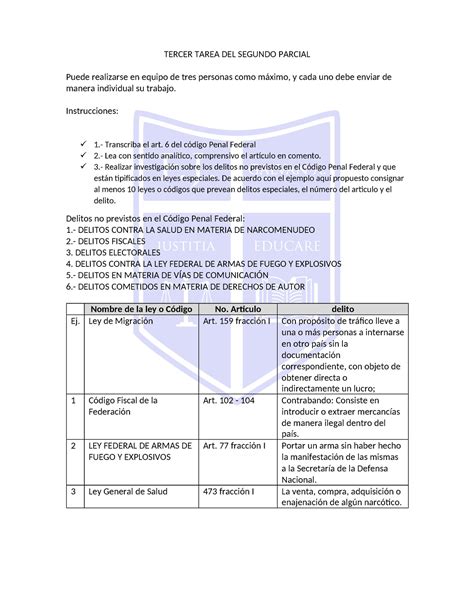 4ta Tarea Delitos En Particular DMRB TERCER TAREA DEL SEGUNDO