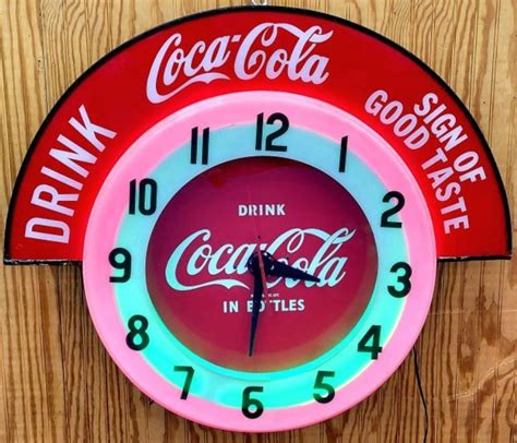 Coca Cola Cleveland Neon Clock Clockpricescom