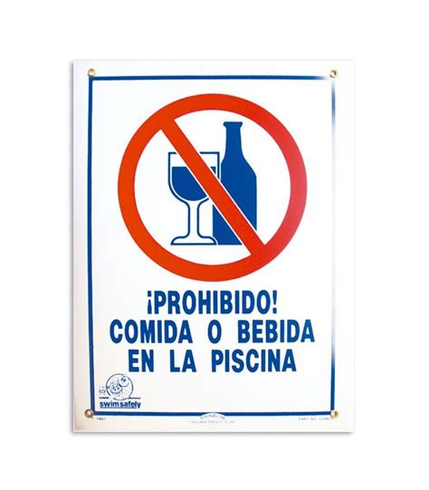 Cartel Seguridad PROHIBIDO COMIDA O BEBIDA 100695