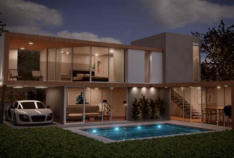 Create Design A Modern 3D House In Blender 2 8 Stephen Pearson