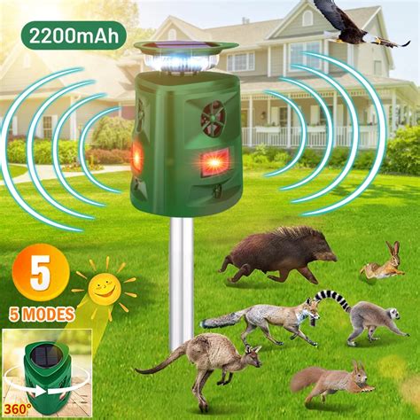 R Pulsif Solaire Ultrasonique Pour Animaux Dissuasif Pour Chat Chien