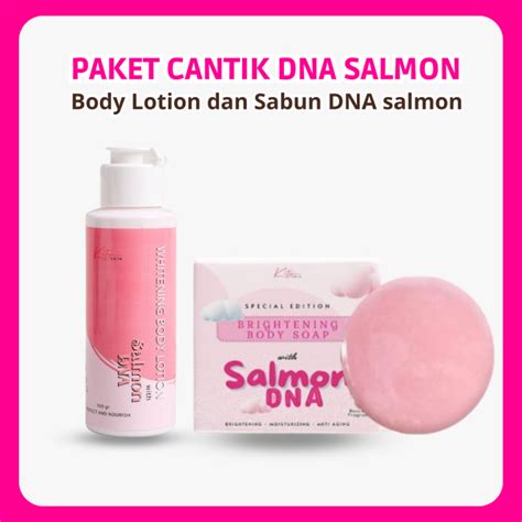 PAKET CANTIK SALMON DNA Sabun Dna Salmon Dan Body Lotion DNA Salmon