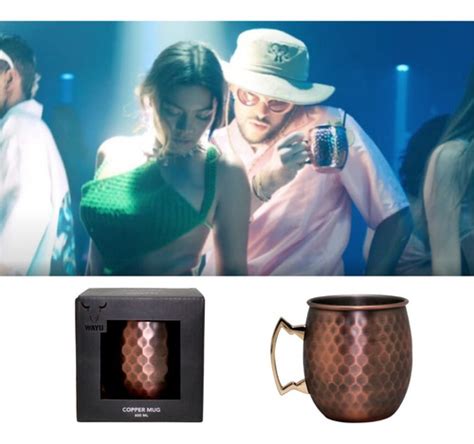 Set 2 Vasos Mug Cooper Cobre Moscow Mule 600 Ml Mojito Bar Cuotas Sin Interés