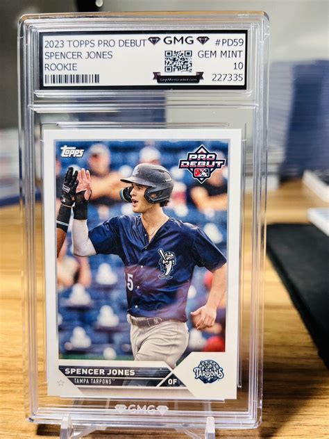 Topps Pro Debut Spencer Jones Rookie Gmg Graded Gem Mint Rc