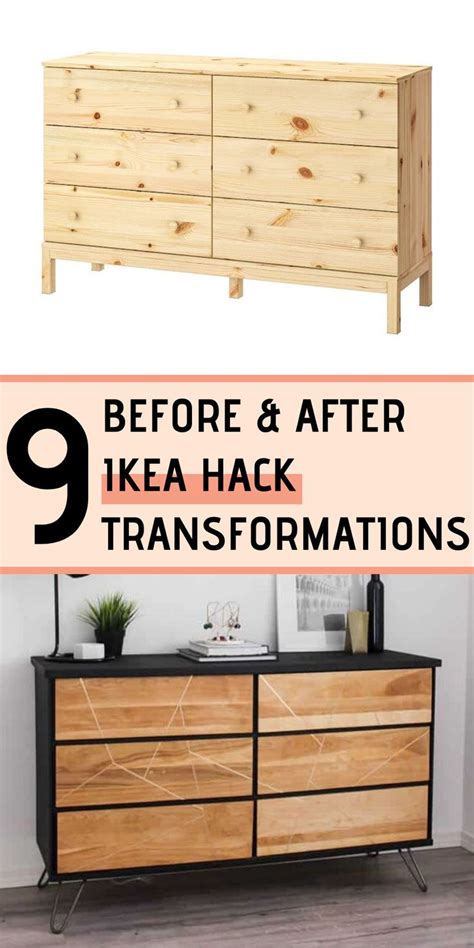 9 Ikea Hacks Before And After Ikea Furniture Hacks Furniture Hacks