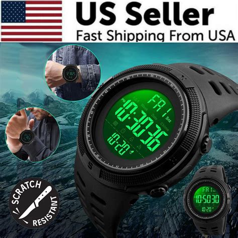 SKMEI Men S Digital Army Military Sport Quartz Analog Chrono Waterproof