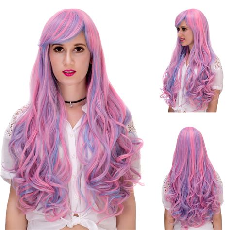 Halloween Wig 29 Womens Hair Wig Long Big Wave Curly Heat Resistant Wig For Party Cosplay