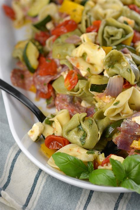 Tortellini Pasta Salad With Roasted Summer Vegetables Simple Seasonal