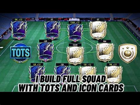 First Time I Built Full Squad With Tots Icon Cards Squad Building