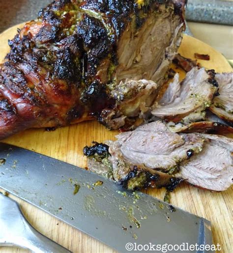 Roast Lamb With Garlic And Rosemary Looks Good Lets Eat