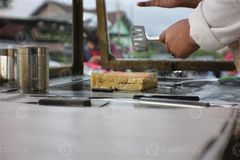 Roti Bakar Toast Bread Is Indonesian Street Snack Stock Photo