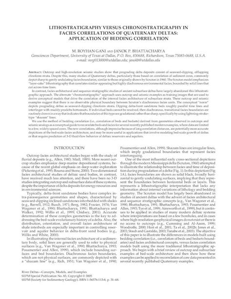 Pdf Lithostratigraphy Versus Chronostratigraphy Lithostratigraphy