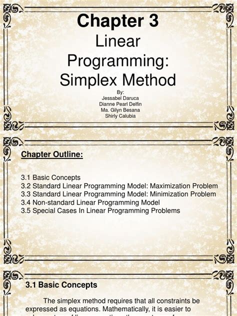 Chapter 3 Linear Programming Download Free Pdf Linear Programming Mathematical Concepts