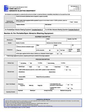 Aqmd Form Fill Online Printable Fillable Blank PdfFiller