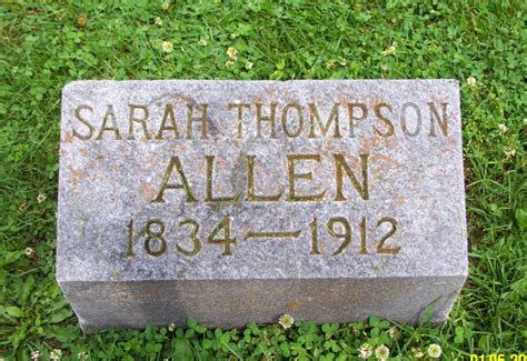 Sarah Highland Hemphill Thompson Allen 1834 1912 Find A Grave Memorial