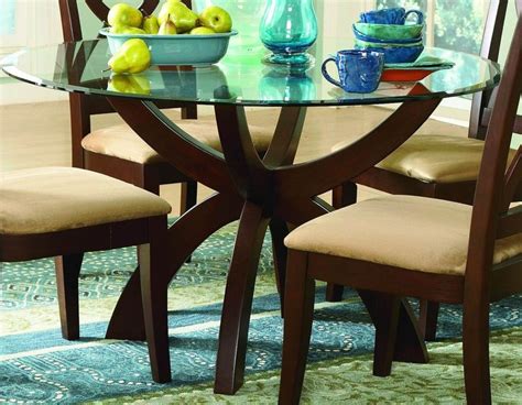 Furniture Wood Table Bases For Glass Tops Ideas Wood Table Bases For Glass Tops Glass Round