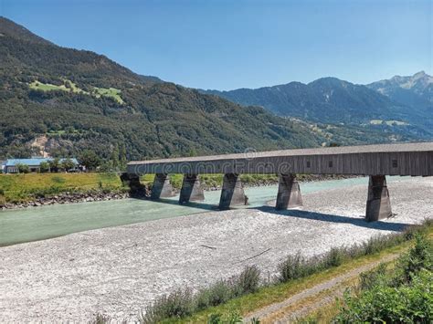 The Old Bridge Over the Rhine River Stock Photo - Image of ...