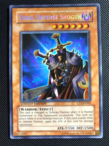 Yugioh Total Defense Shogun CT1 EN001 Secret Rare Limited Edition PL EBay