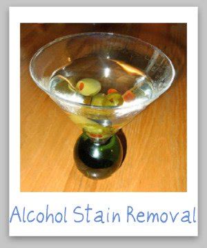 How To Remove Alcohol Stains