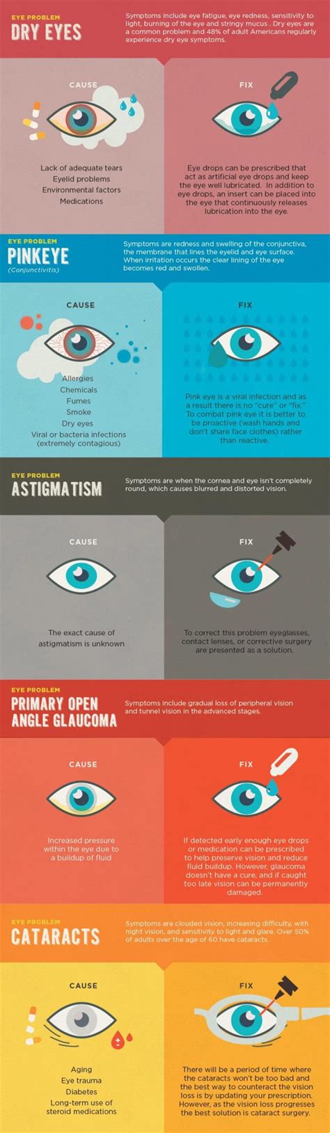 The 5 Common Eye Problems Daily Infographic