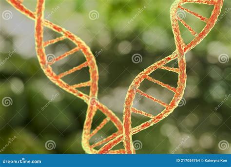 Molécula Da Ilustração 3d Da Dupla Hélice Do Dna Ilustração Stock