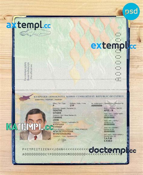 Sample Cyprus Passport Psd Files Scan And Photograghed Image 2 In 1 Download By Axtemmpll Issuu