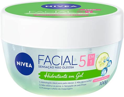 Gel Hidratante Facial Cido Hialur Rico E Pepino G Nivea Em