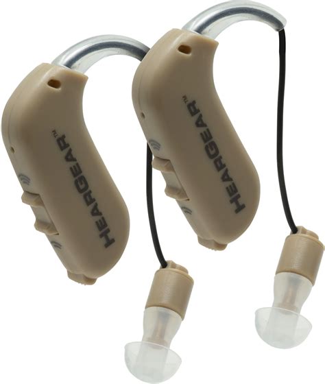 Best Buy Lucid Hearing Heargear 1 Pair Rechargeable Personal Sound Hearing Amplifiers Beige