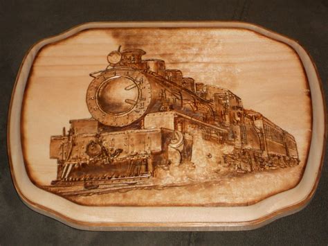 Wood Burned Art By Colleen Jess Steam Engine Facebook