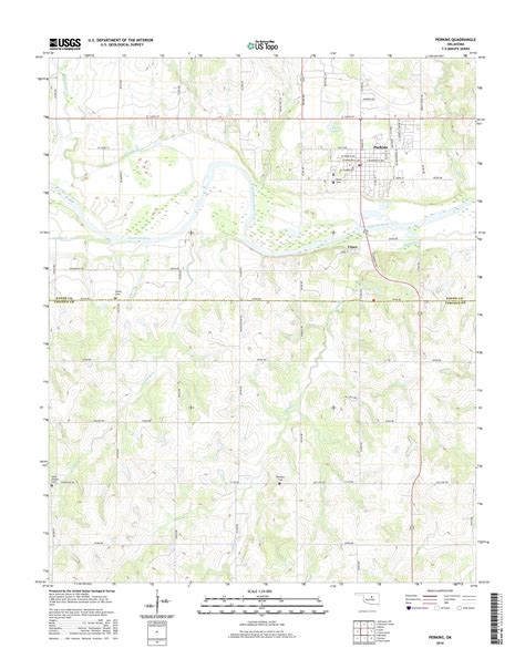 Mytopo Perkins Oklahoma Usgs Quad Topo Map