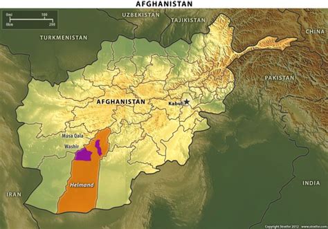 Helmand Province Map - Helmand Province Of Afghanistan On White Administrative Stock ...