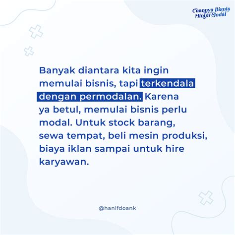 Promo Cuannya Bisnis Minim Modal Video Format By Hanifdoank