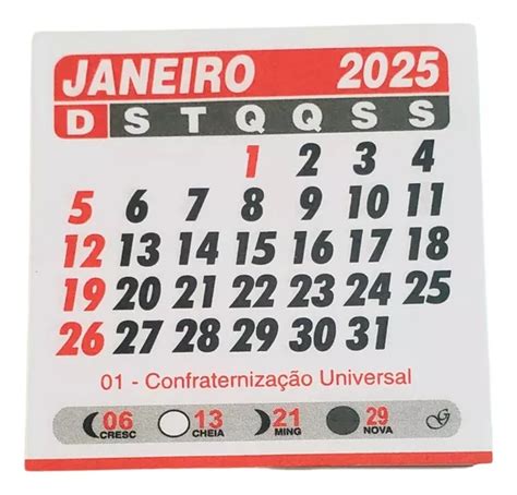 Mini Calendario Mercadolivre