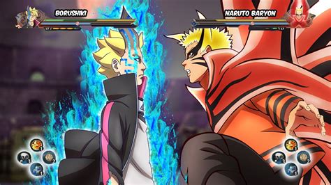 Borushiki Full Power Vs Naruto Baryon Mode Naruto Storm 4 Mod Youtube