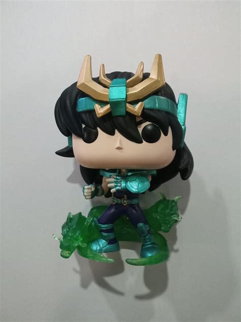 Funko Pop Saint Seiya Dragão Shiryu 807 Liga Tinteiros Material