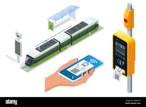 Validador electrónico isométrico de la tarifa de transporte público