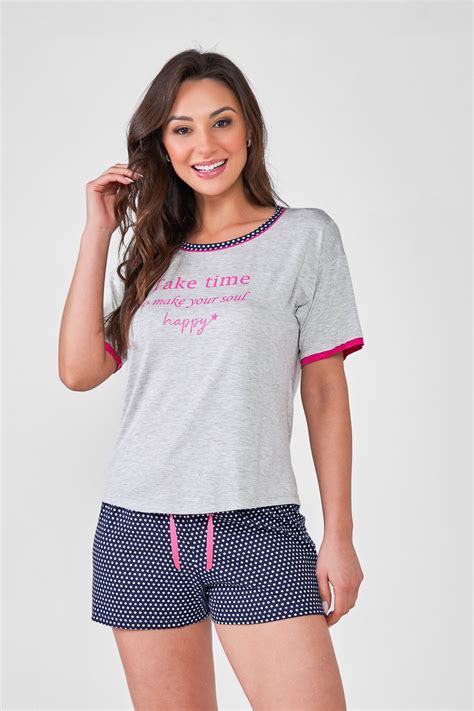 Pijama Feminino Pele De Pessego Lorena